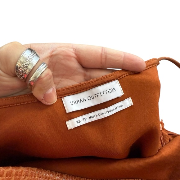 Urban Outfitters Rusty Brown Snakeskin One-Shoulder dress - Picture 2 of 7